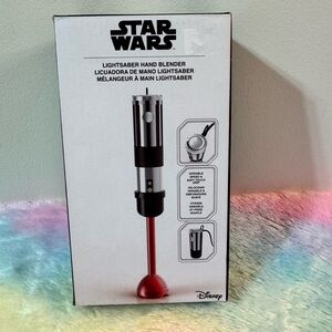 Star Wars Silver and Red Lightsaber Hand Blender